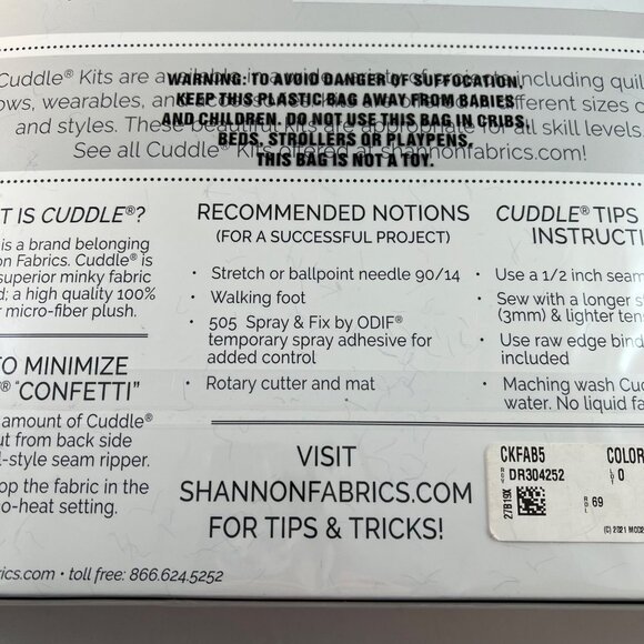 Shannon Fabrics Cuddle Kit Color Pop Finished Quilt 38” x 58” CKFAB 5 Minky NIB - Picture 13 of 14